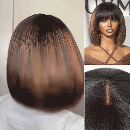 ⚡Last Day 70% OFF - ✨Arockam Straight Hair Topper For Crown Thinning - Natural Coverage at the Crown